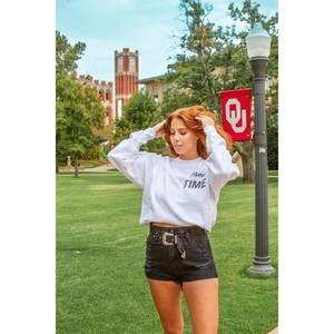 NEW RAG COMPANY game day sweatshirt in white